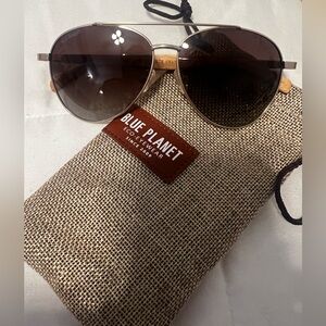 Blue Planet Aviator Sunglasses NEW